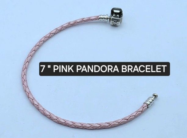 Pandora Pink Leather Bracelet