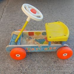 Vintage Fisher Price Riding Toy and Chatter Phone