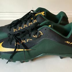 New Nike Alpha Pro 2.0 Cleats Green & Gold
