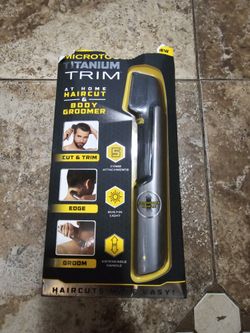 MicroTouch Titanium Trim At Home HairCut & Body Groomer - NIB