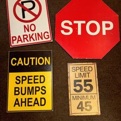 traffic sign wall decor