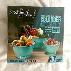 3 Piece Colander Set