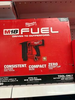 Milwaukee brand nailer 18ga new Fuel