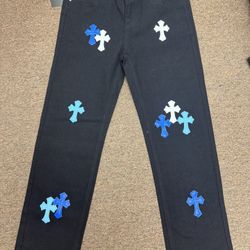 Chrome Hearts, Blue Crosses Size 32