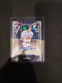 
2024 Bowman Draft - Jared Thomas (/250) - Auto - Class of 2024 - Prospect - Colorado Rockies - C24-JTH