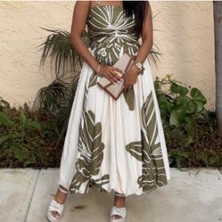 Floral Strapless MAxi Dress