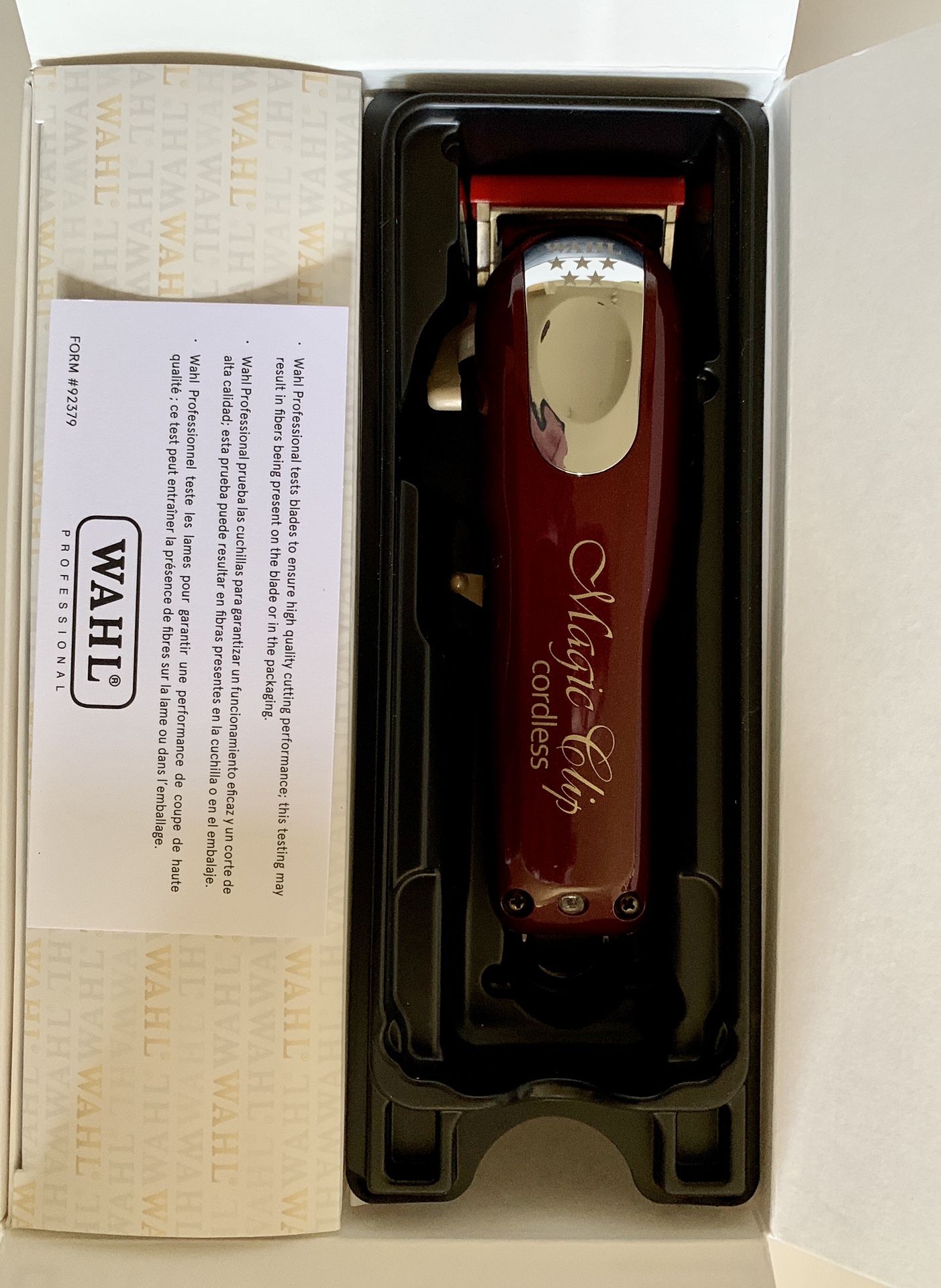 WAHL MAGIC CLIP CORDLESS HAOR CLIPPERS NEW OPEN BOX