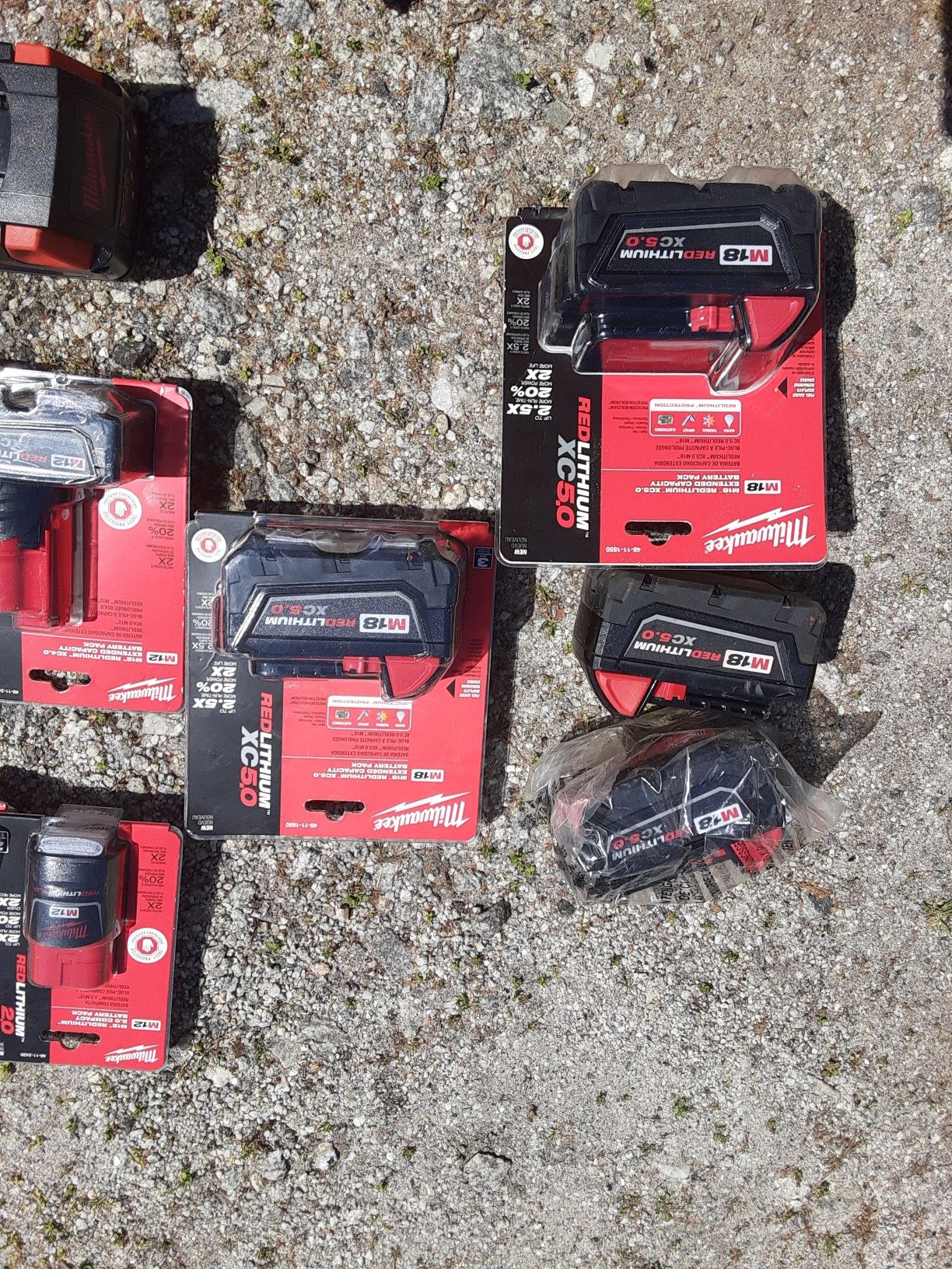 Brand new Milwaukee batteries