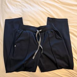 Navy Figs Salina High Rise Wife Leg Scrubs