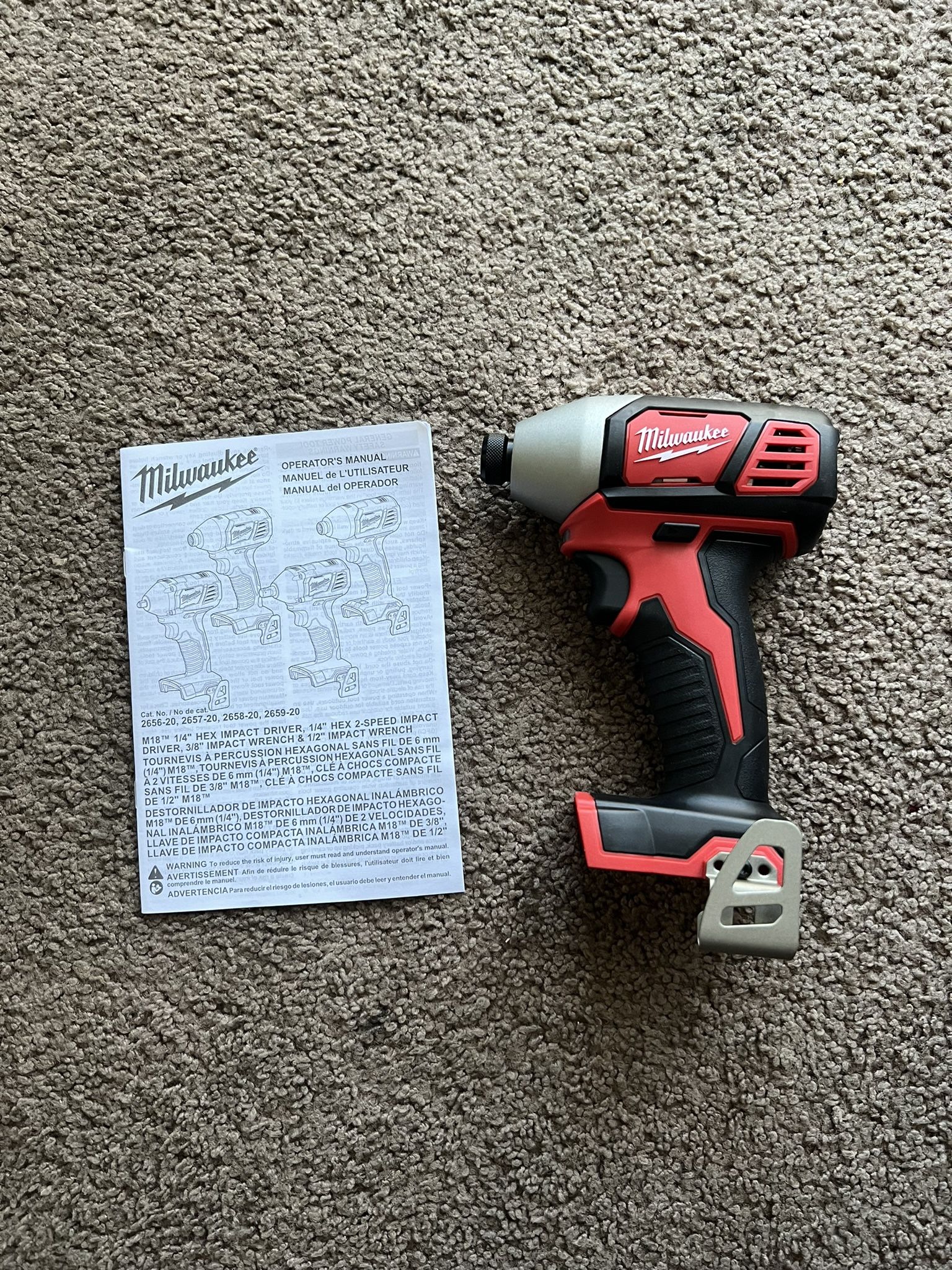 Milwaukee Impact Driver 2656-20 M18 18V 1/4 Inch (Brand New)