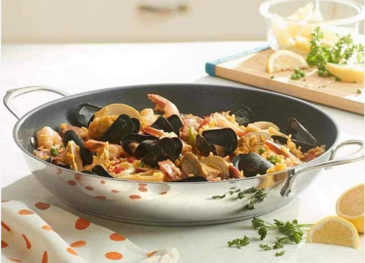 Princess House Paellera De 14” Con Antiadherente Nueva En Caja 📦