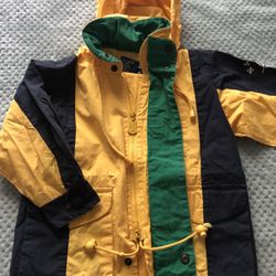 Nautical Rain Coat Kids Size 4
