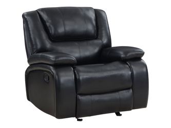 Camila Black Glider Recliner