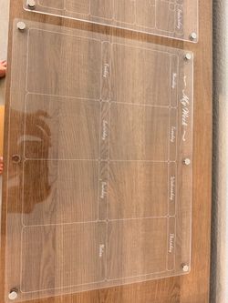 Magnetic clear Calendar