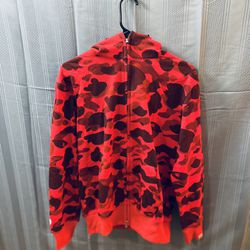 RED BAPE CAMO SHARK HOODIE for Sale in Bloomington, IL - OfferUp