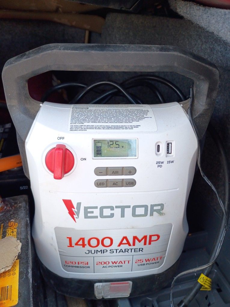 Vector 1400 Amp Jump Starter Brand New