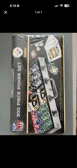 Brand New Sealed Pittsburgh Steelers Poker Set