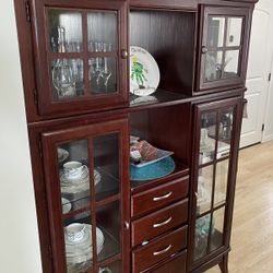 Dark Cherry Cabinet And/or Buffet 