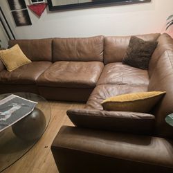 6-seater leather Couch