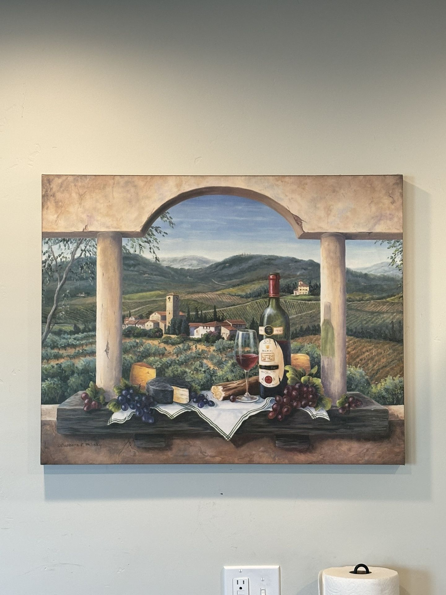 Barbara R Felisky A Tuscany Vista 30” x 24“ x 1.75”