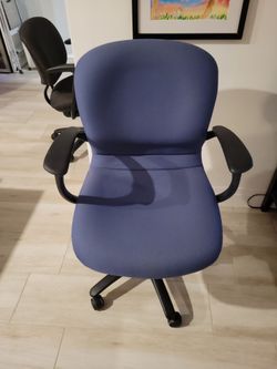Haworth blue office chair