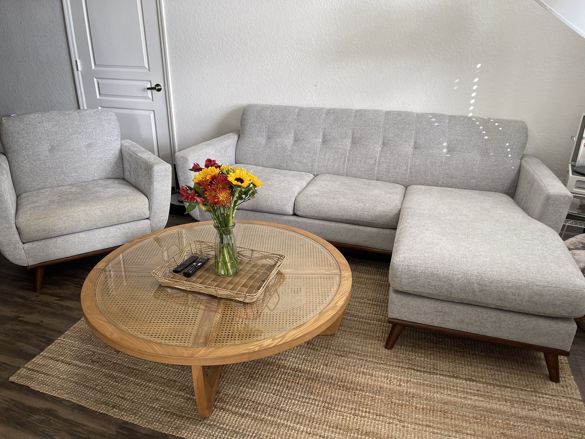 H.M. Richard’s Milo Reversible Sofa Chaise Couch and Chair