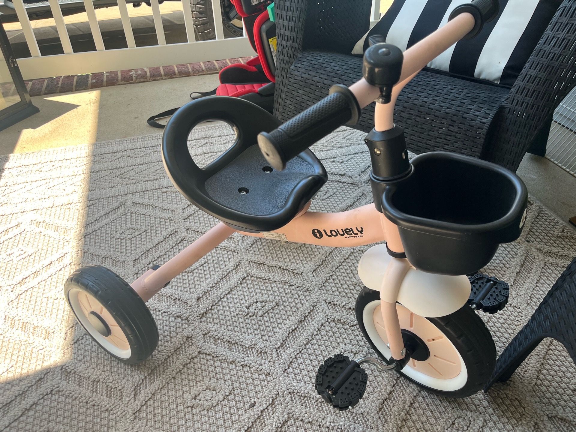 Tricycle trike, and car seat, convertible travel size