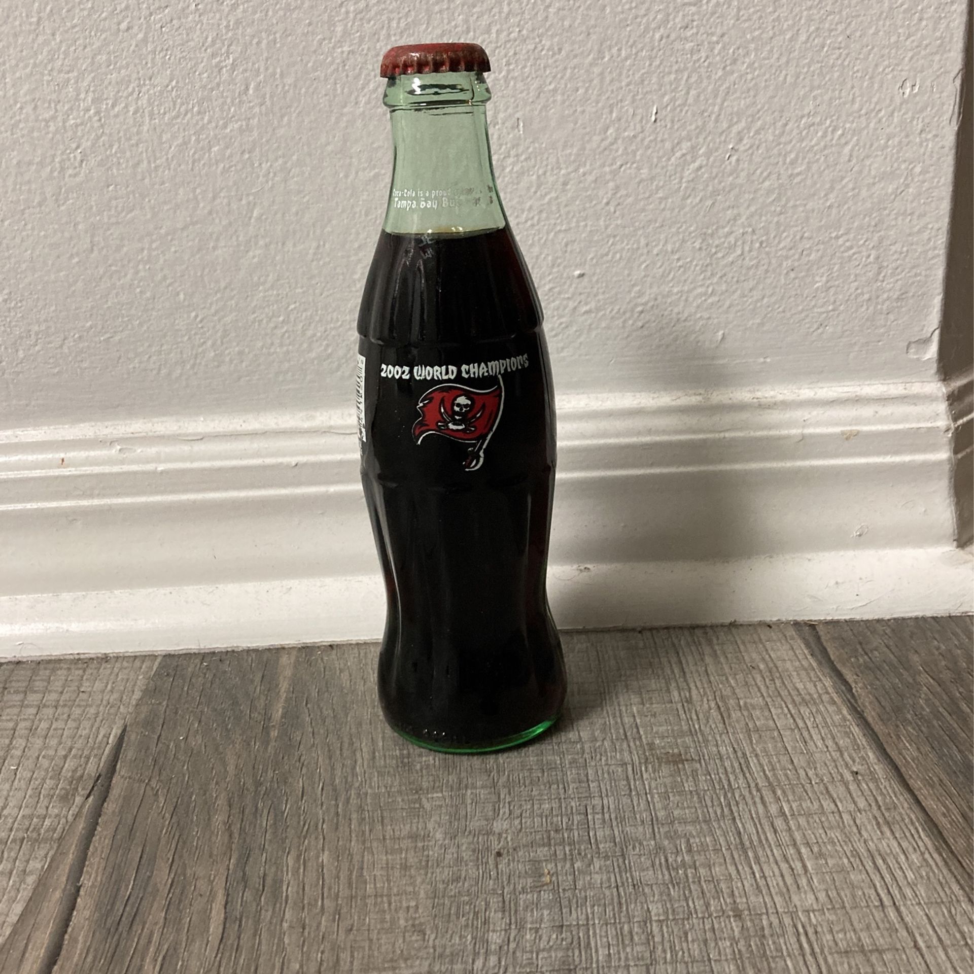 2002 world champion Buccaneers Coca-Cola bottle