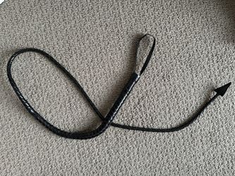 Black Costume Whip - Halloween / Cosplay Accessory
