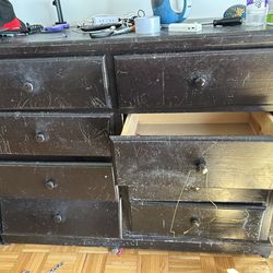 Free 100% wood drawer & glass tv stand need gone today