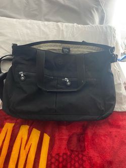 Kipling Black Nylon Tote Shoulder Bag