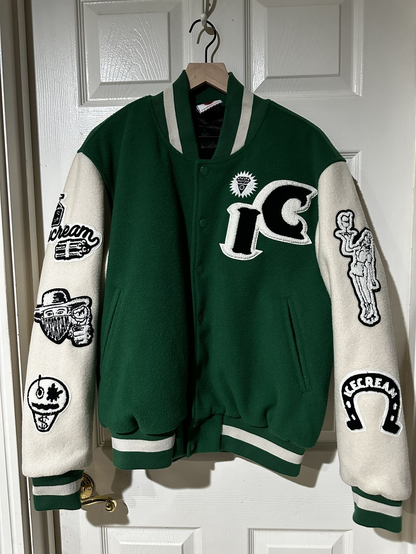 BBC Ice Cream Europe Rodeo Varsity Jacket Sz L