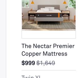 NECTAR COPPER TWIN XL MATTRESS