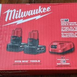 M12 Milwaukee 6AH Battery Kit