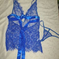 Lace Top And G-string Small
