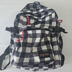 Jansport Back Pack - Black & White Checkers 