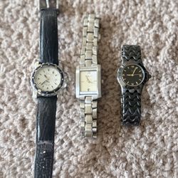 Set Of 3 Womens Watches 