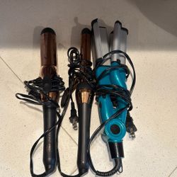 Curling Irons And Crimper Bundle  