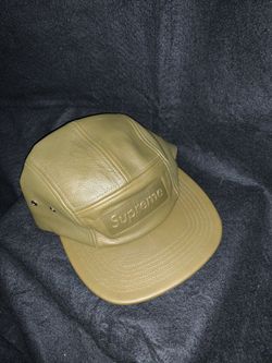 Leather camp Cap Olive