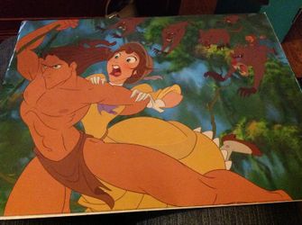 Tarzan lithograph and envelope