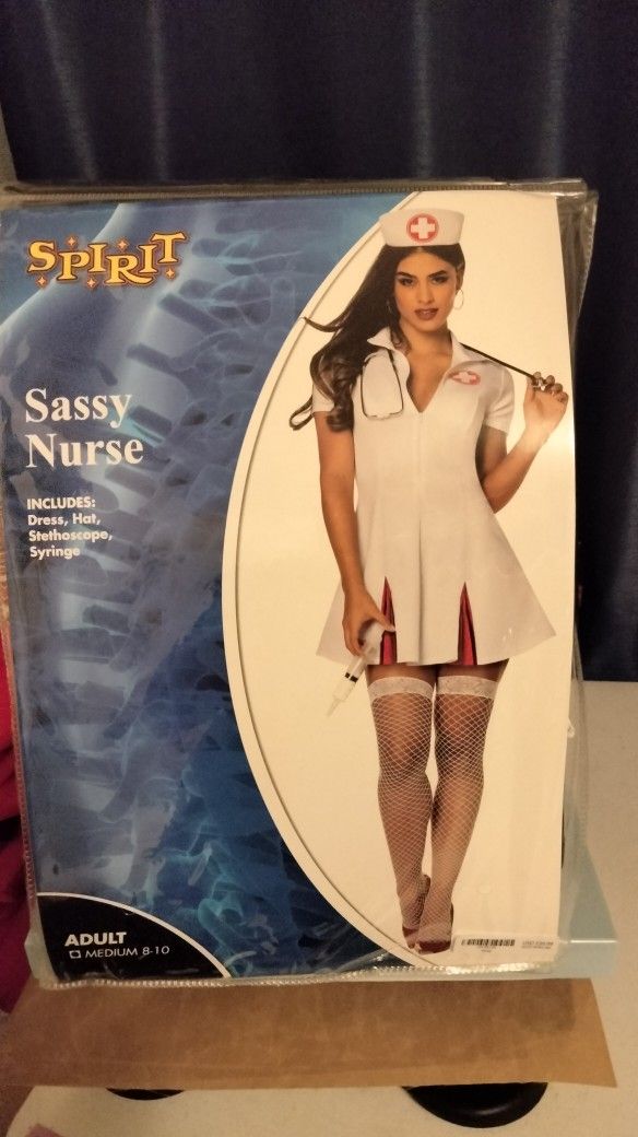 Brand New Adult Size Medium Sassy Nurse Costume $25