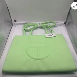 Telfar Large Unisex Shopper One Dark Olive