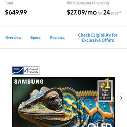 Samsung 50” QLED 4K 2024 Q60D