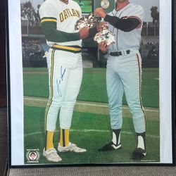Jose Canseco /Will Clark Autographed By Canseco