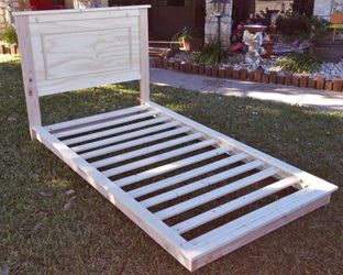 Twin platform bed