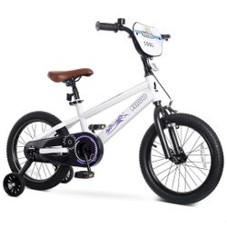 16 Inch Kids Bike for Ages 3–8, Boys and Girls Bicycle with Removable Training Wheels, Bicycle for Kids with Hand Brake & Coaster Brake, Adjustable He
