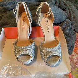 Woman Glittery Heels