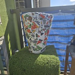 Handcrafted Mosaic Planter - Authentic Talavera Tile Art