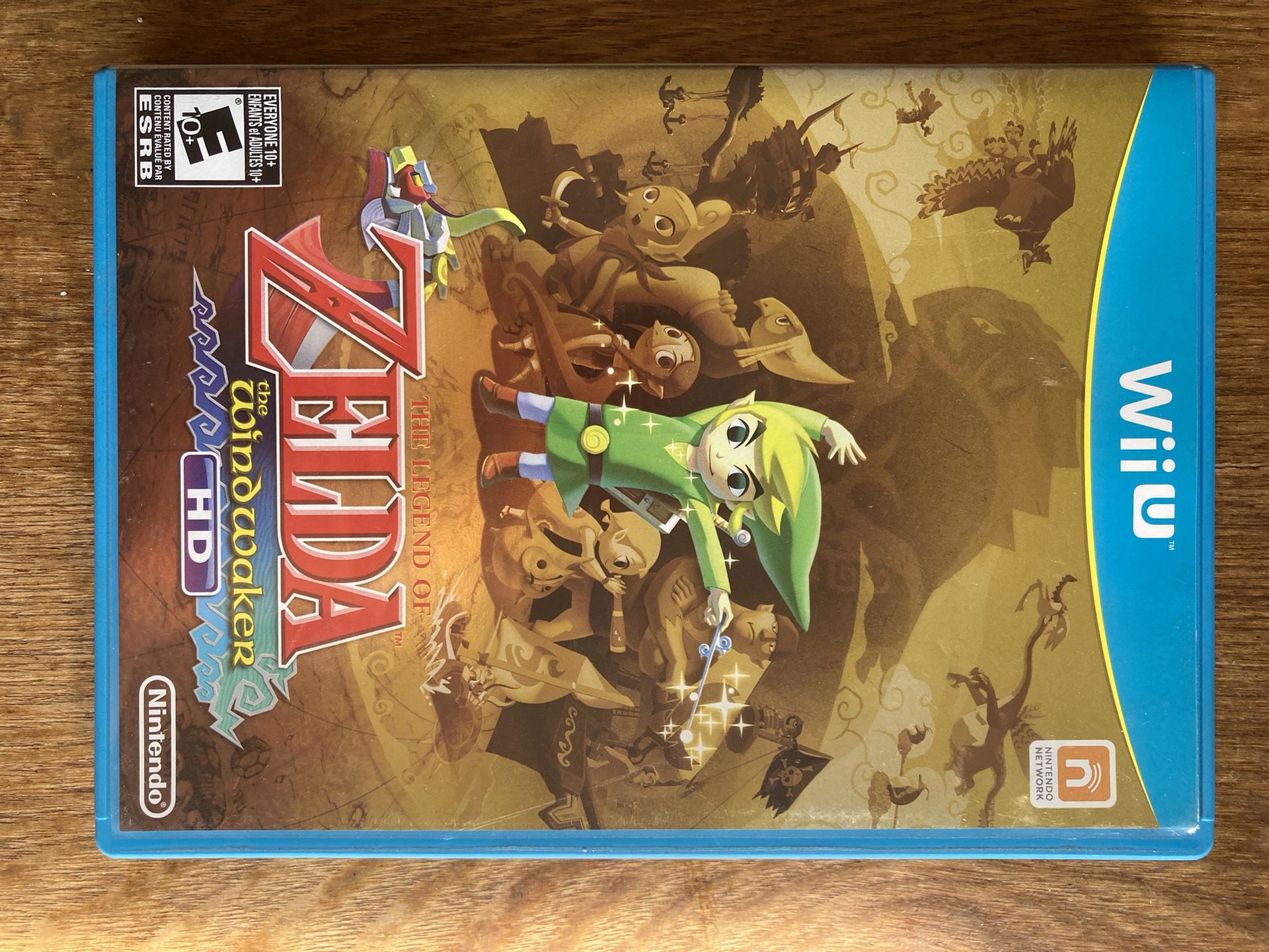 Legend of Zelda: The Wind Waker HD - Nintendo Wii U Gold Cover CIB