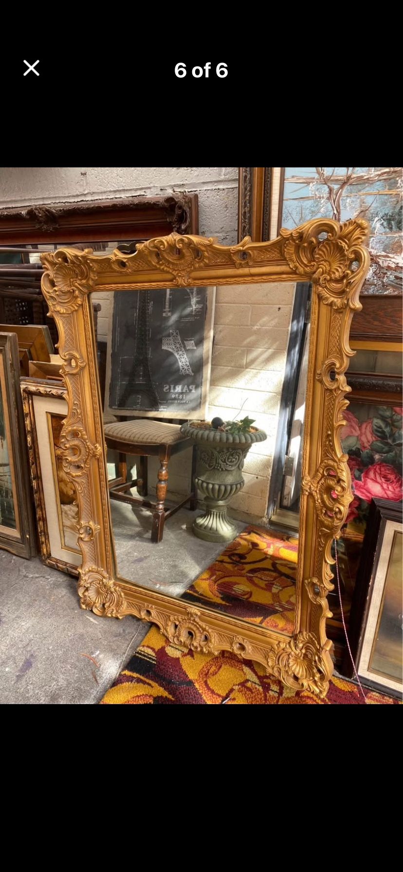 Vintage Mirror 44 By 31